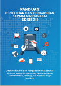 E-BOOK : PANDUAN PENELITIAN DAN PENGABDIAN KEPADA MASYARAKAT EDISI XII TAHUN 2018