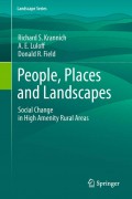 E-BOOK : PEOPLE, PLACE AND LANDSCAPE - SOCIAL CHANGE IN HIGH AMENITY RURAL AREAS