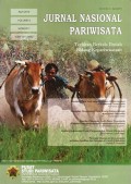 JURNAL NASIONAL PARIWISATA VOLUME 6 NOMOR 1, APRIL  2014 PUSAT STUDI PARIWISATA UNIVERSITAS GAJAH MADA