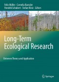 E-BOOK: LONG-TERM ECOLOGICAL RESEARCH BETWEEN THEORY AND APPLICATION