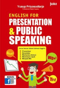 Image of ENGLISH FOR PRESENTATION PUBLIC & SPEAKING